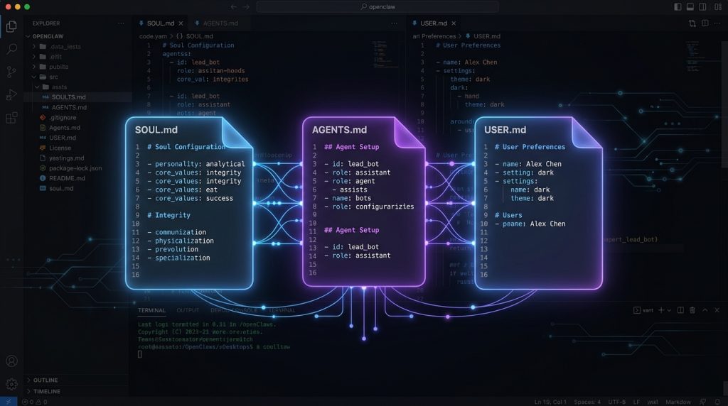 OpenClaw workspace files SOUL.md AGENTS.md USER.md configuration guide
