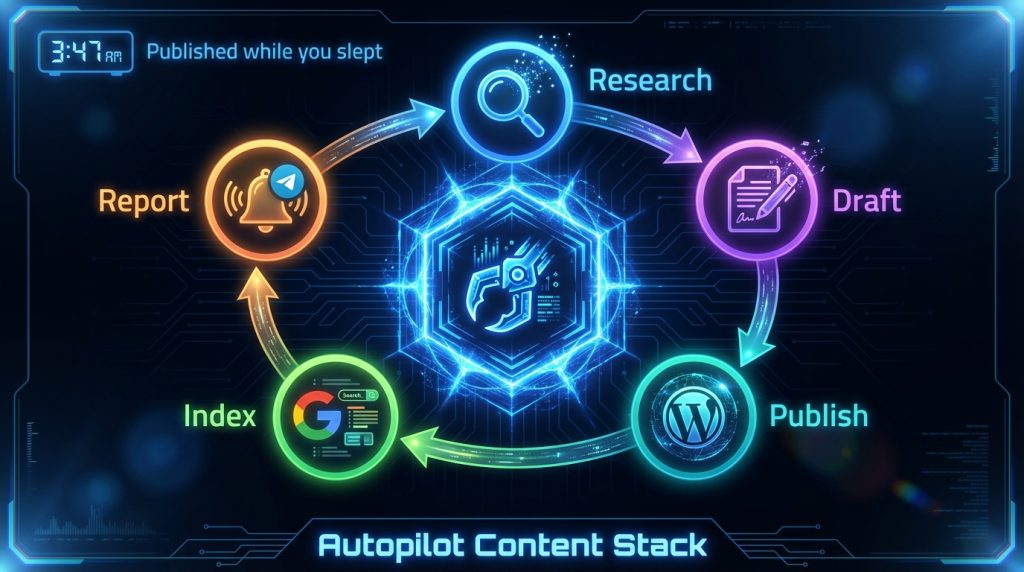 OpenClaw SEO content automation — 24/7 AI publishing pipeline setup for affiliate sites